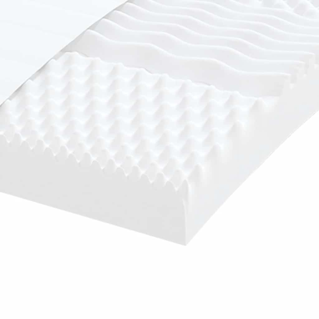 Colchão de espuma 100x210 cm 7 zonas dureza 20 ILD branco