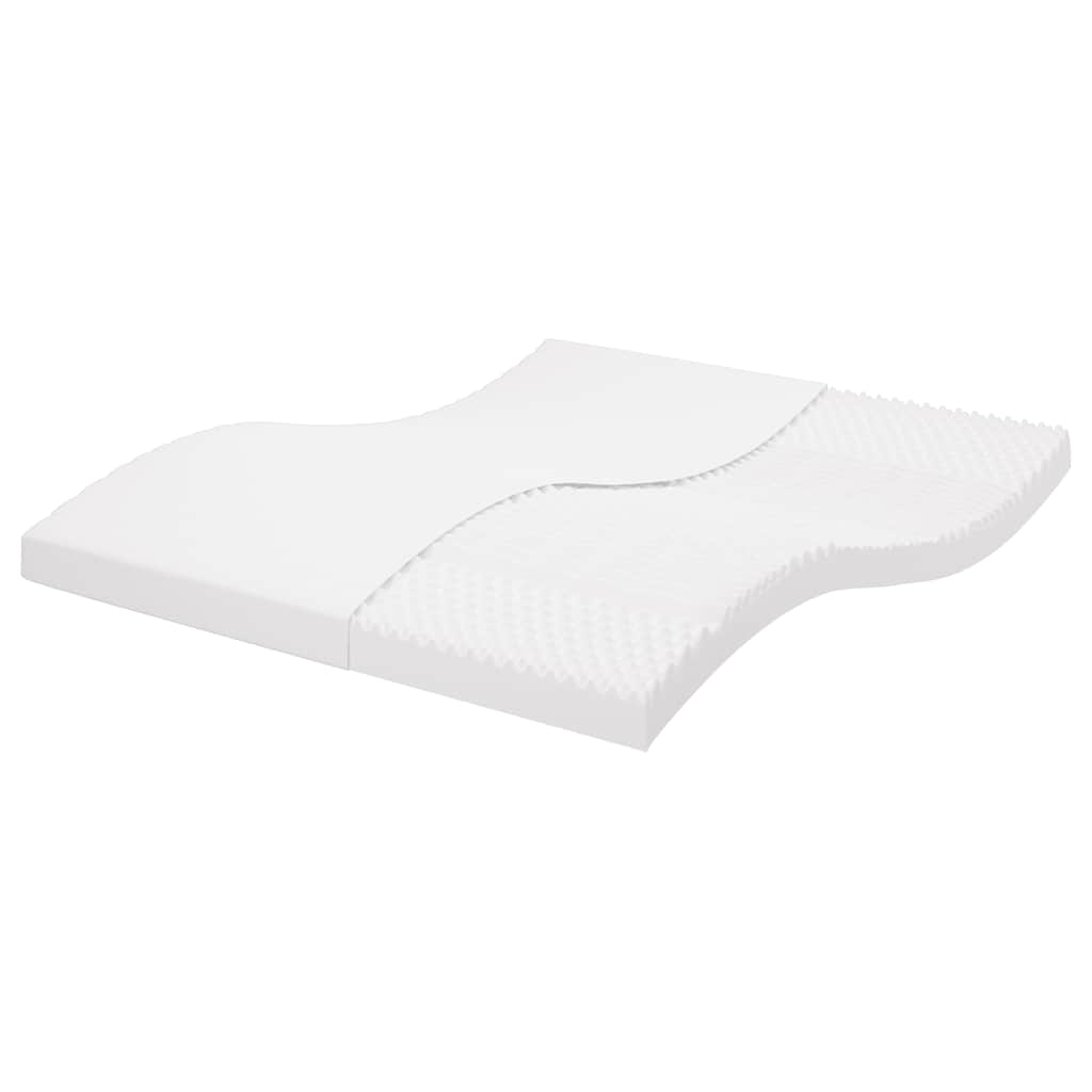 Colchão de espuma 180x210 cm 7 zonas dureza 20 ILD branco