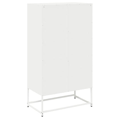 Aparador alto 68x39x123 cm aço branco