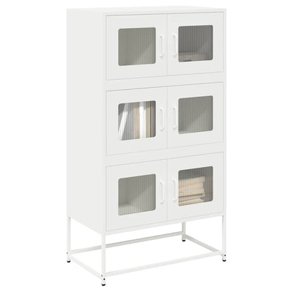 Aparador alto 68x39x123 cm aço branco