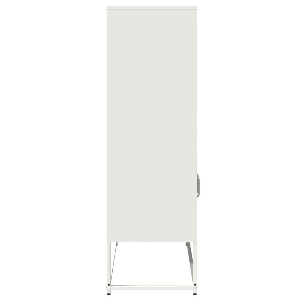 Aparador alto 68x39x123 cm aço branco