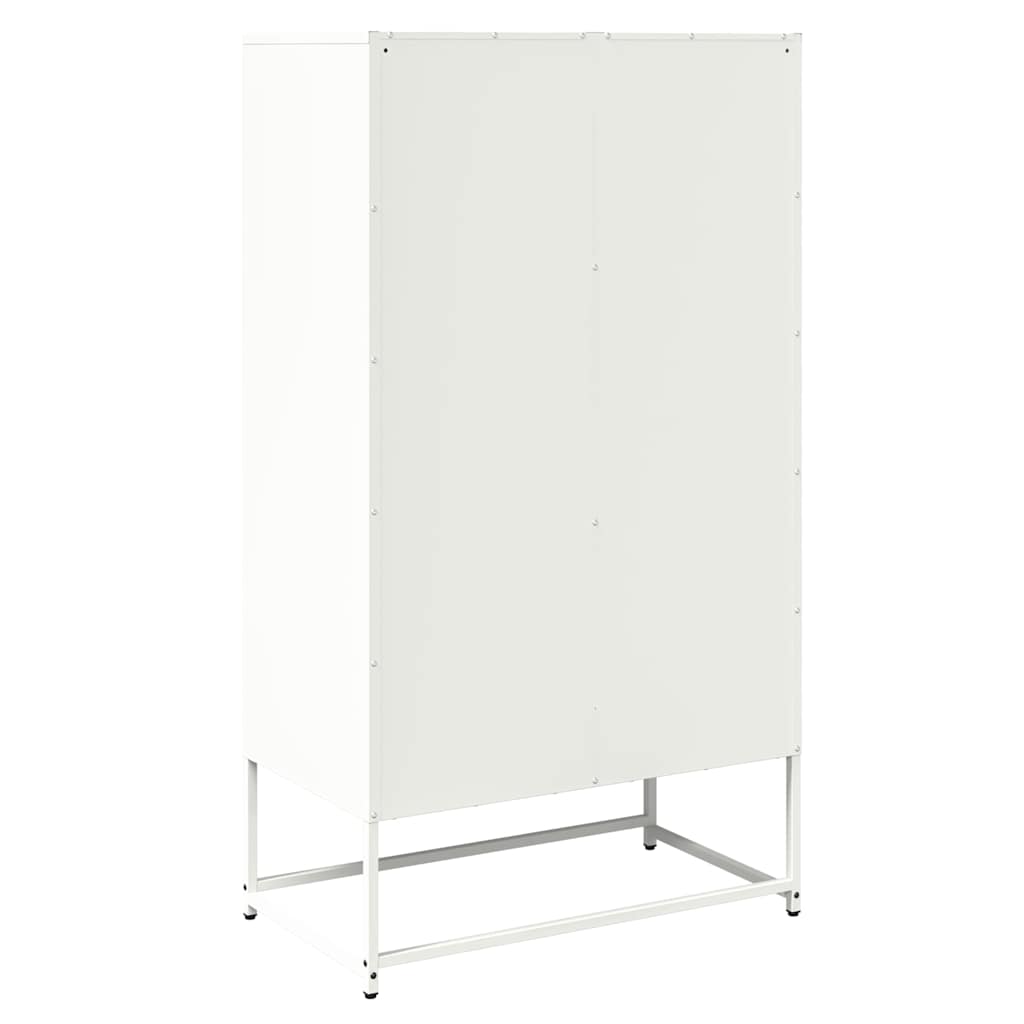 Aparador alto 68x39x123 cm aço branco