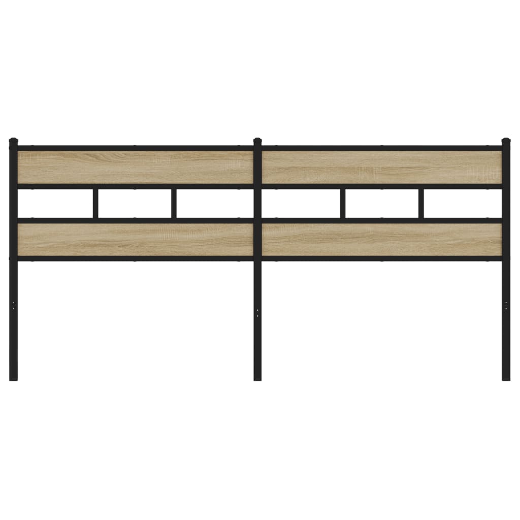 Cabeceira de cama 180cm derivados madeira/ferro carvalho sonoma