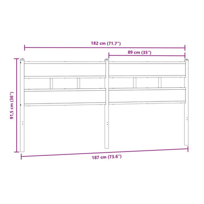 Cabeceira de cama 180cm derivados madeira/ferro carvalho sonoma