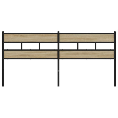 Cabeceira de cama 193cm derivados madeira/ferro carvalho sonoma