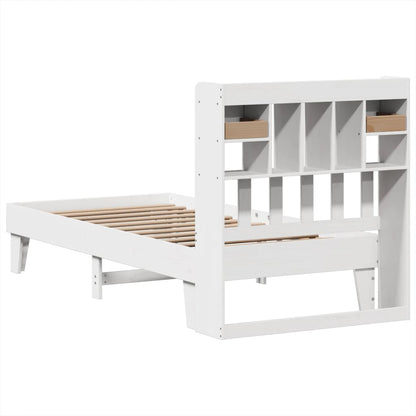 Cama sem colchão 90x190 cm madeira de pinho maciça branco