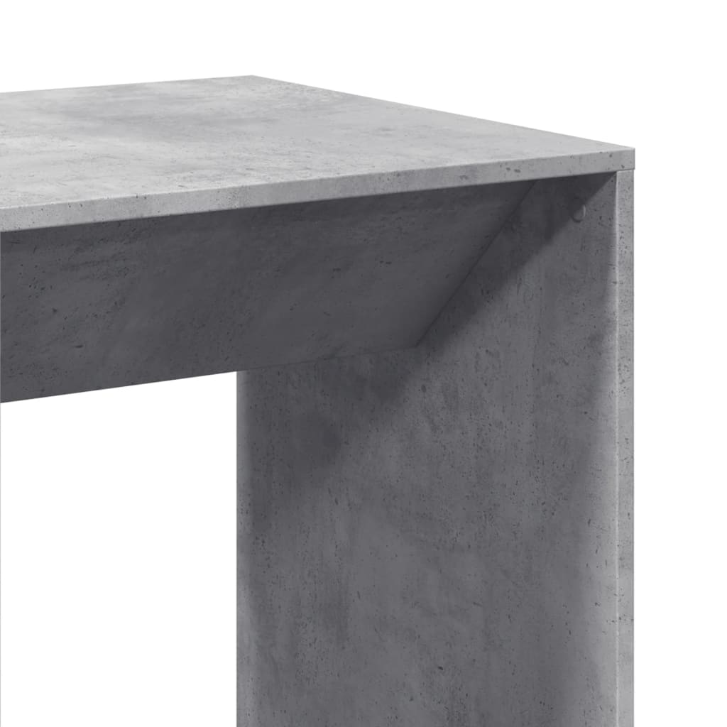 Mesa de bar 51x50x103,5cm derivados de madeira cinzento cimento