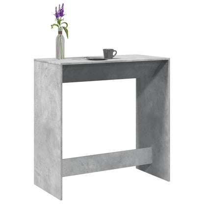 Mesa de bar 102x50x103,5 cm derivados madeira cinzento cimento