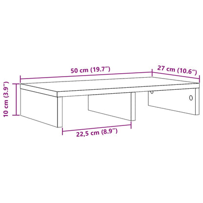 Suporte para monitor 50x27x10 cm derivados de madeira preto