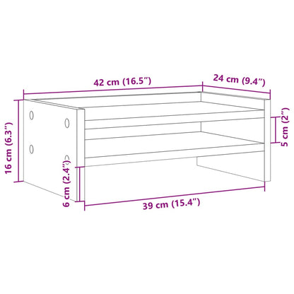 Suporte para monitor 42x24x16 cm derivados de madeira branco