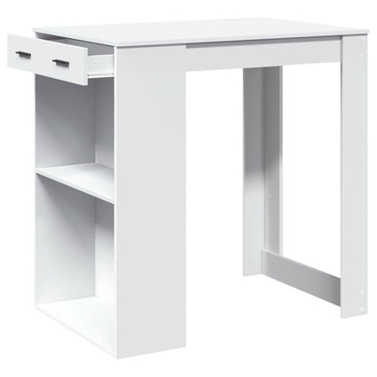 Mesa de bar 102x70x103,5 cm derivados de madeira branco