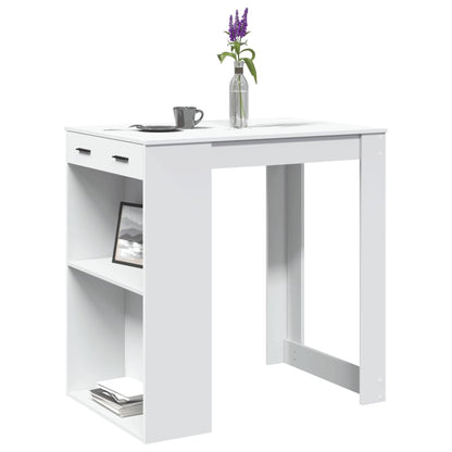 Mesa de bar 102x70x103,5 cm derivados de madeira branco