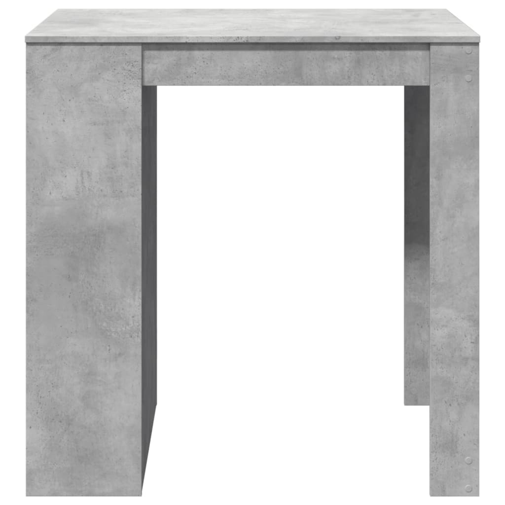 Mesa de bar 102x70x103,5 cm derivados madeira cinzento cimento