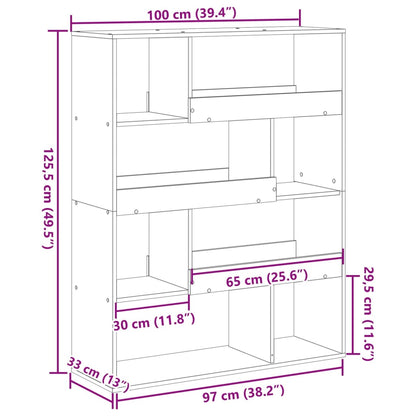 Estante 100x33x125,5 cm derivados de madeira branco