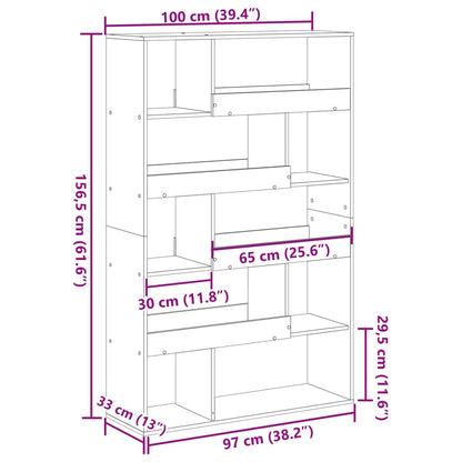 Estante 100x33x156,5 cm derivados de madeira branco