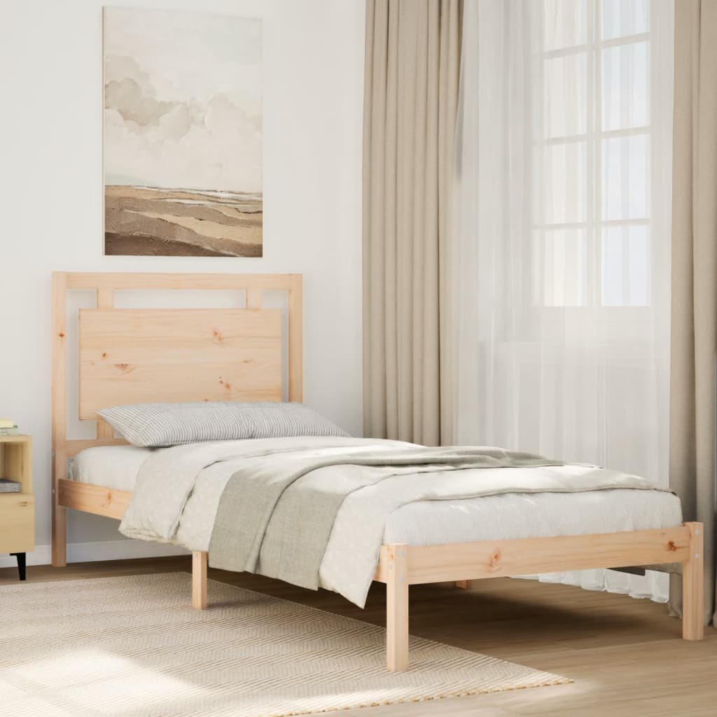 Cama extra longa sem colchão 90x210 cm madeira maciça