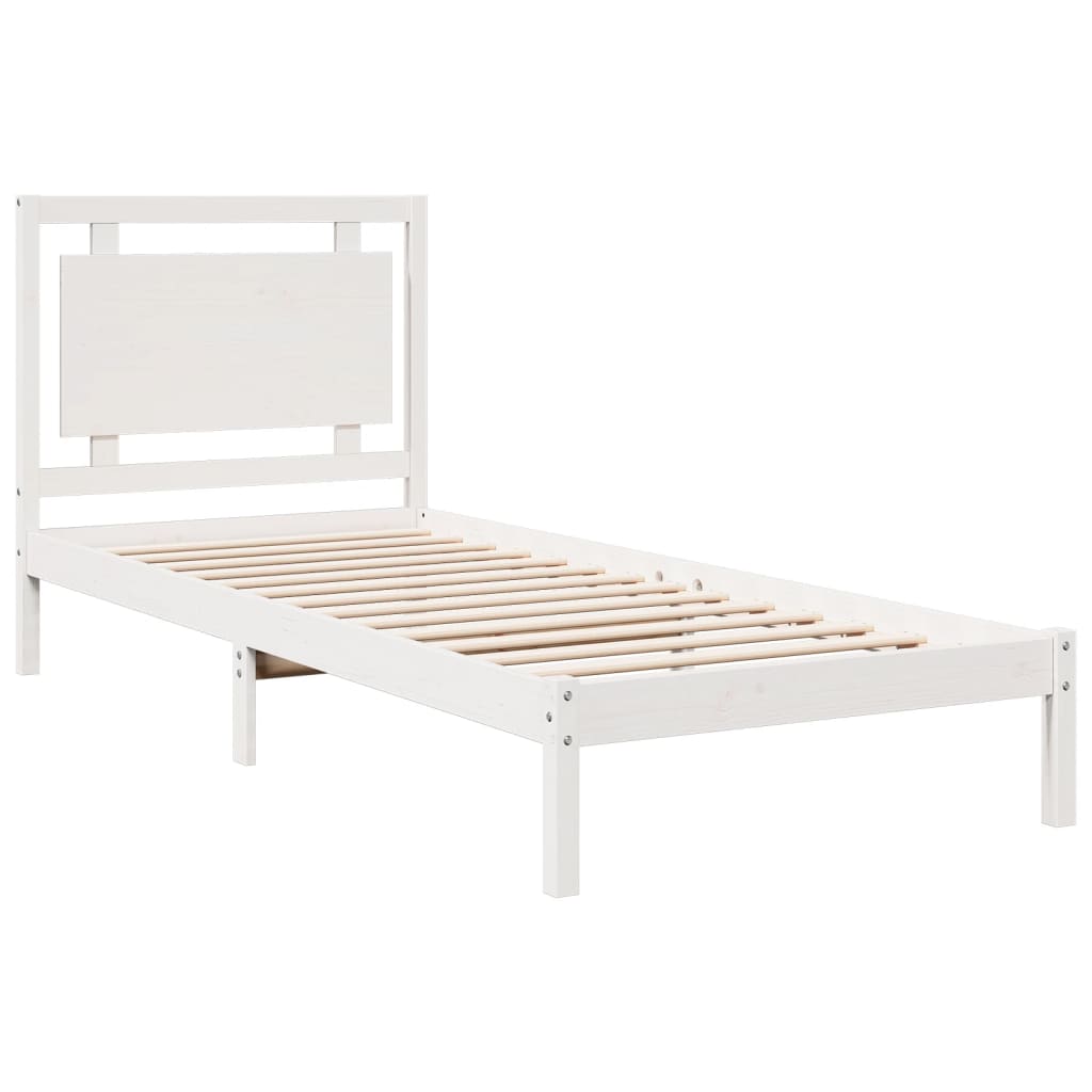 Cama extra longa sem colchão 100x210 cm madeira maciça