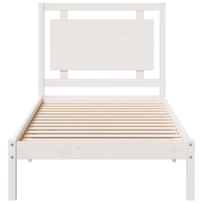 Cama extra longa sem colchão 100x210 cm madeira maciça