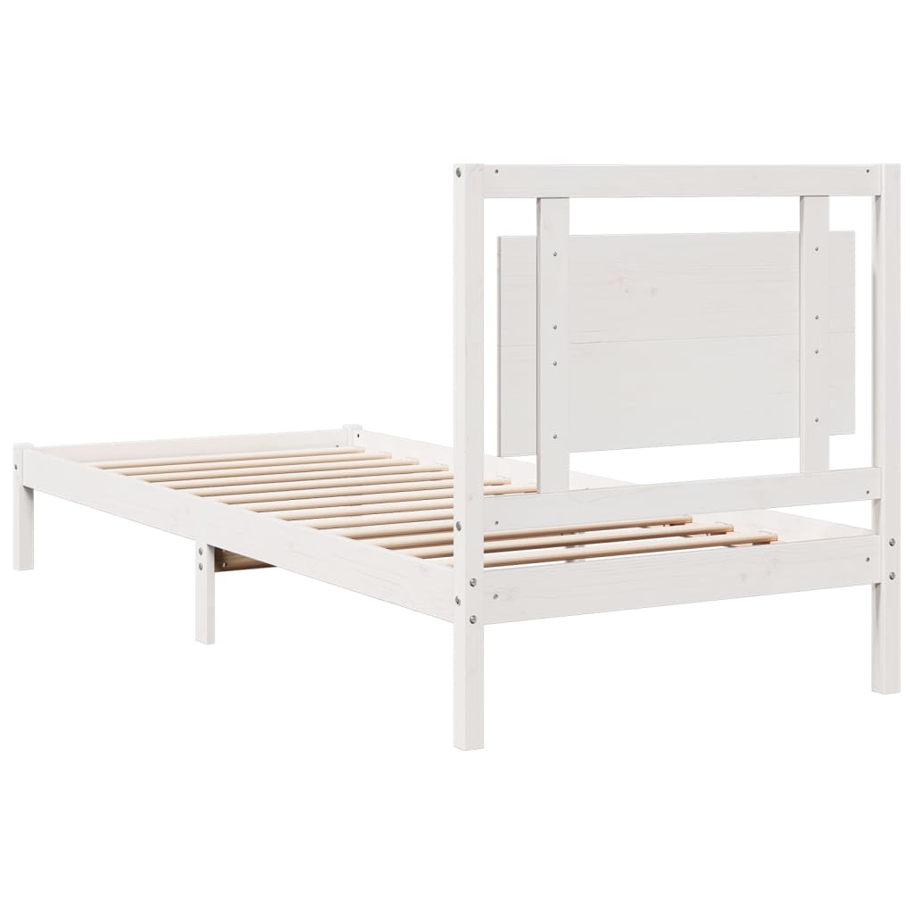 Cama extra longa sem colchão 100x210 cm madeira maciça