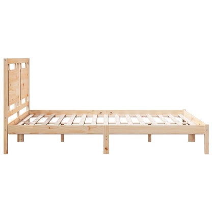 Cama extra longa sem colchão 140x210 cm madeira maciça