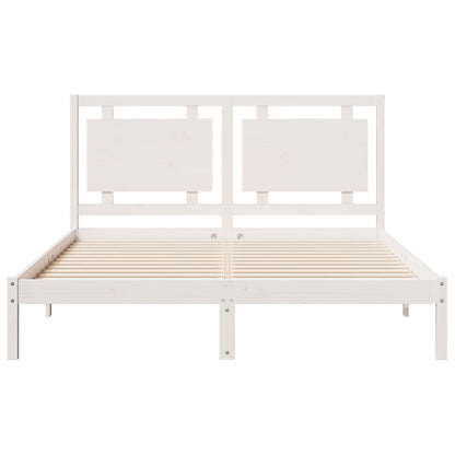 Cama extra longa sem colchão 140x210 cm madeira maciça