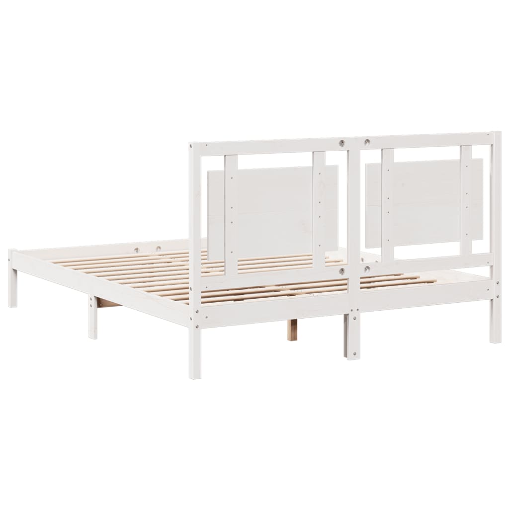 Cama extra longa sem colchão 140x210 cm madeira maciça