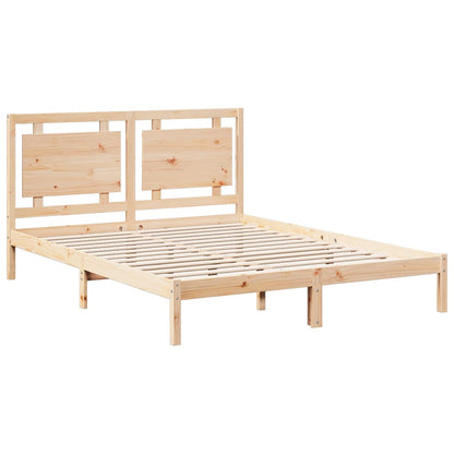 Cama extra longa sem colchão 160x210 cm madeira maciça