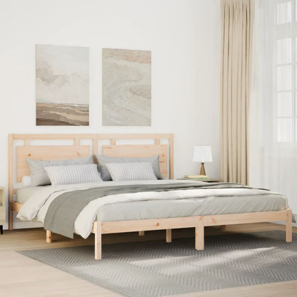 Cama extra longa sem colchão 200x210 cm madeira maciça