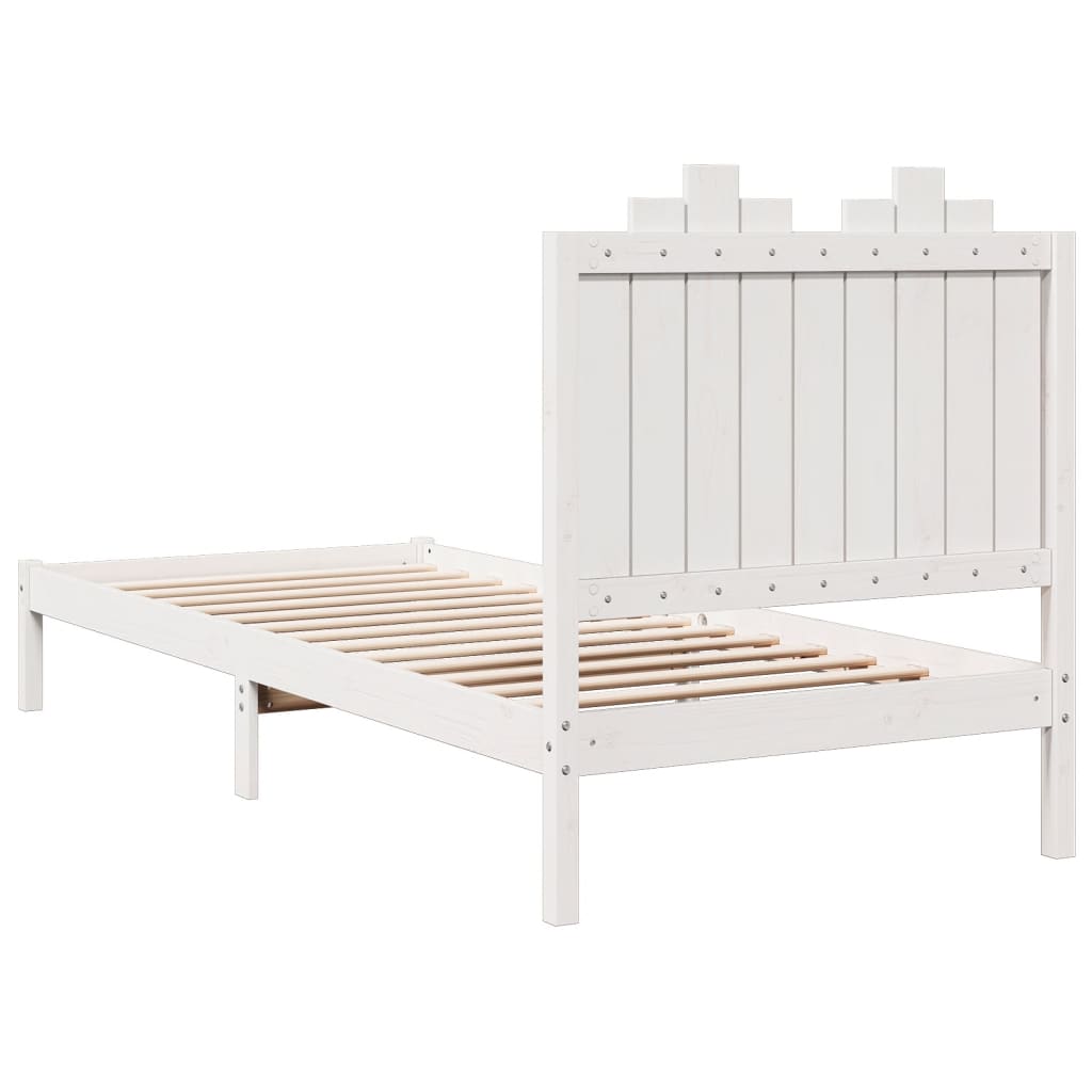 Cama extra longa sem colchão 100x220 cm madeira maciça