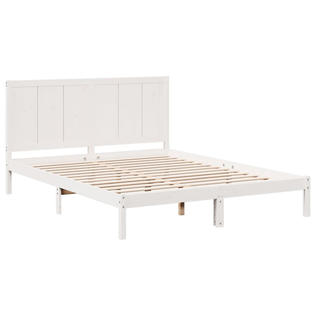 Cama extra longa sem colchão 140x210 cm madeira maciça