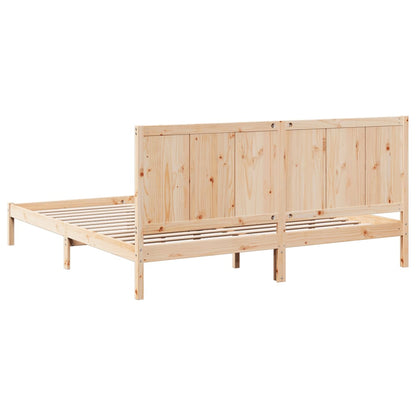 Cama extra longa sem colchão 180x210 cm madeira maciça