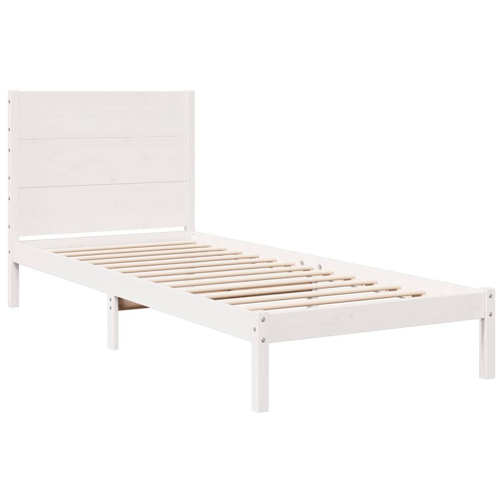 Cama extra longa sem colchão 100x210 cm madeira maciça