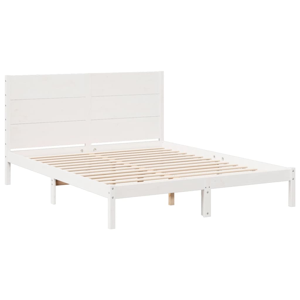 Cama extra longa sem colchão 140x210 cm madeira maciça