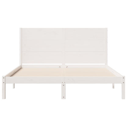 Cama extra longa sem colchão 140x210 cm madeira maciça