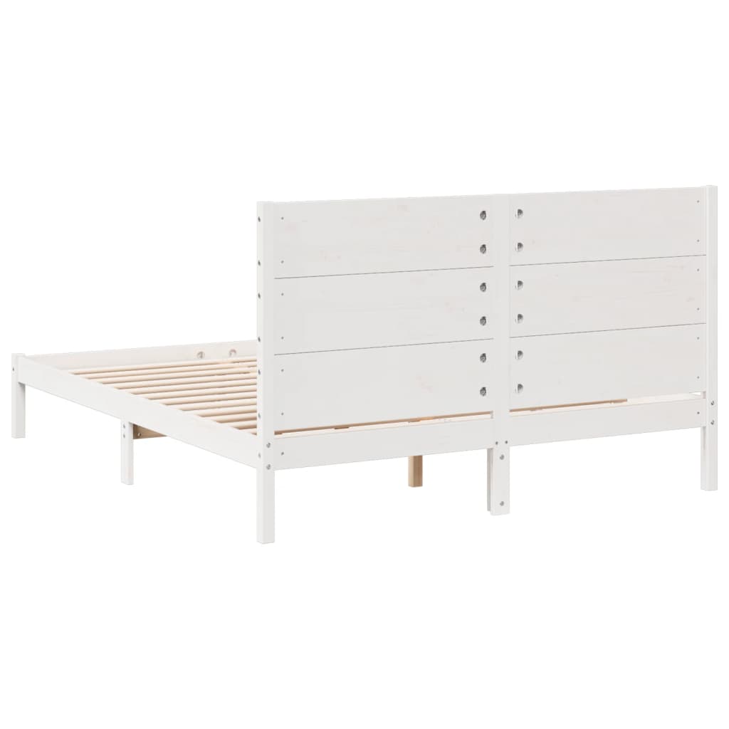 Cama extra longa sem colchão 140x210 cm madeira maciça