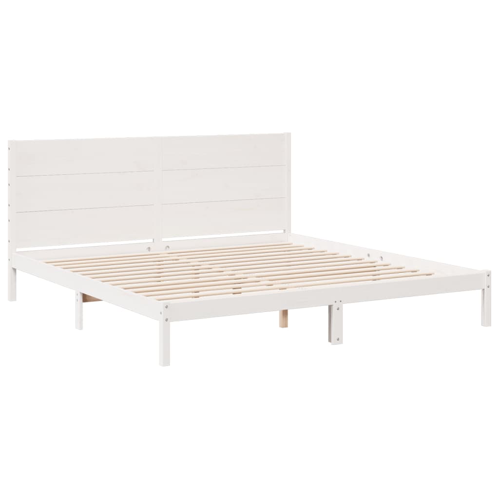 Cama extra longa sem colchão 180x210 cm madeira maciça