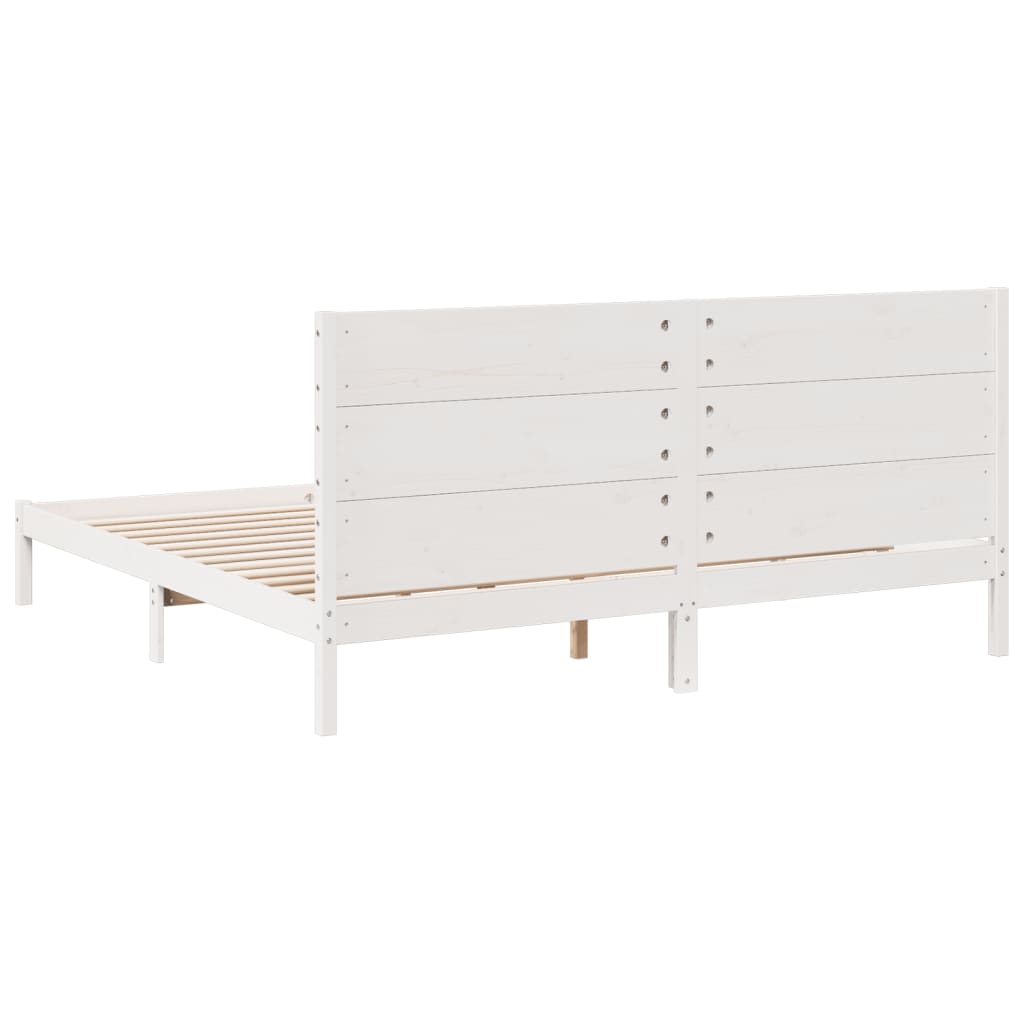 Cama extra longa sem colchão 180x210 cm madeira maciça