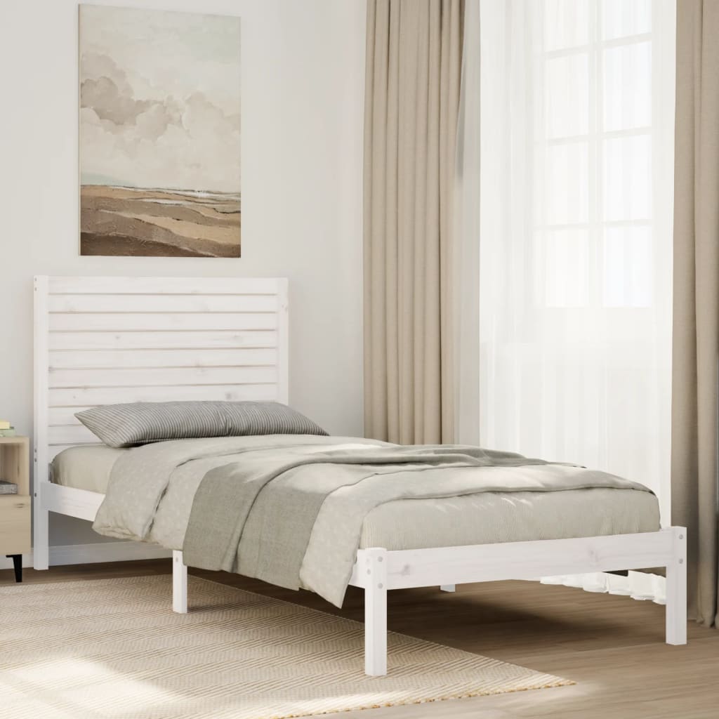 Cama extra longa sem colchão 100x210 cm madeira maciça