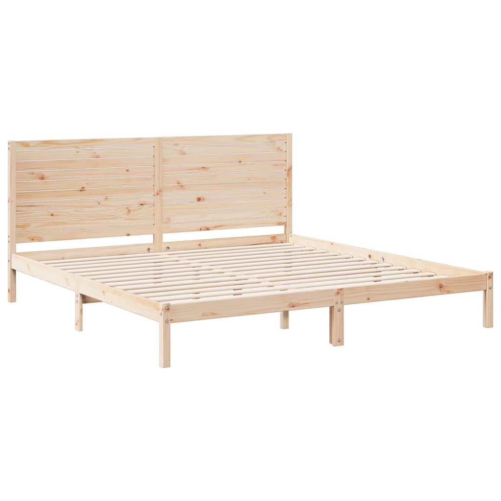 Cama extra longa sem colchão 180x210 cm madeira maciça