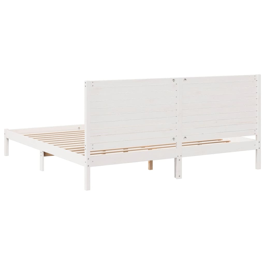 Cama extra longa sem colchão 200x210 cm madeira maciça