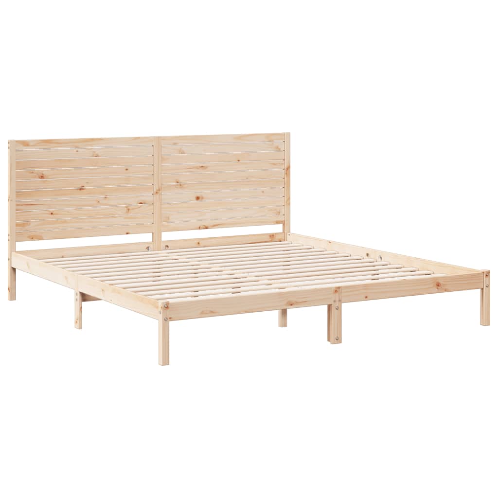 Cama extra longa sem colchão 180x220 cm madeira maciça