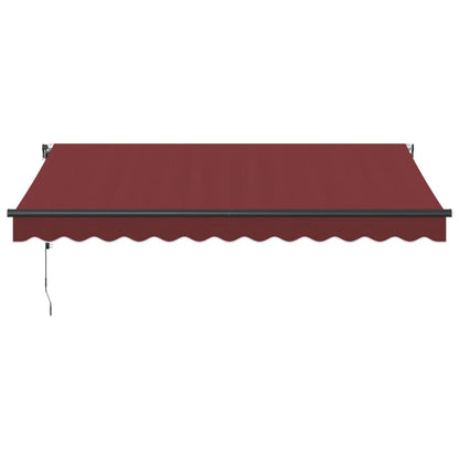 Toldo retrátil automático 350x250 cm bordô