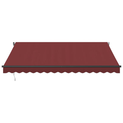 Toldo retrátil manual 400x300 cm bordô