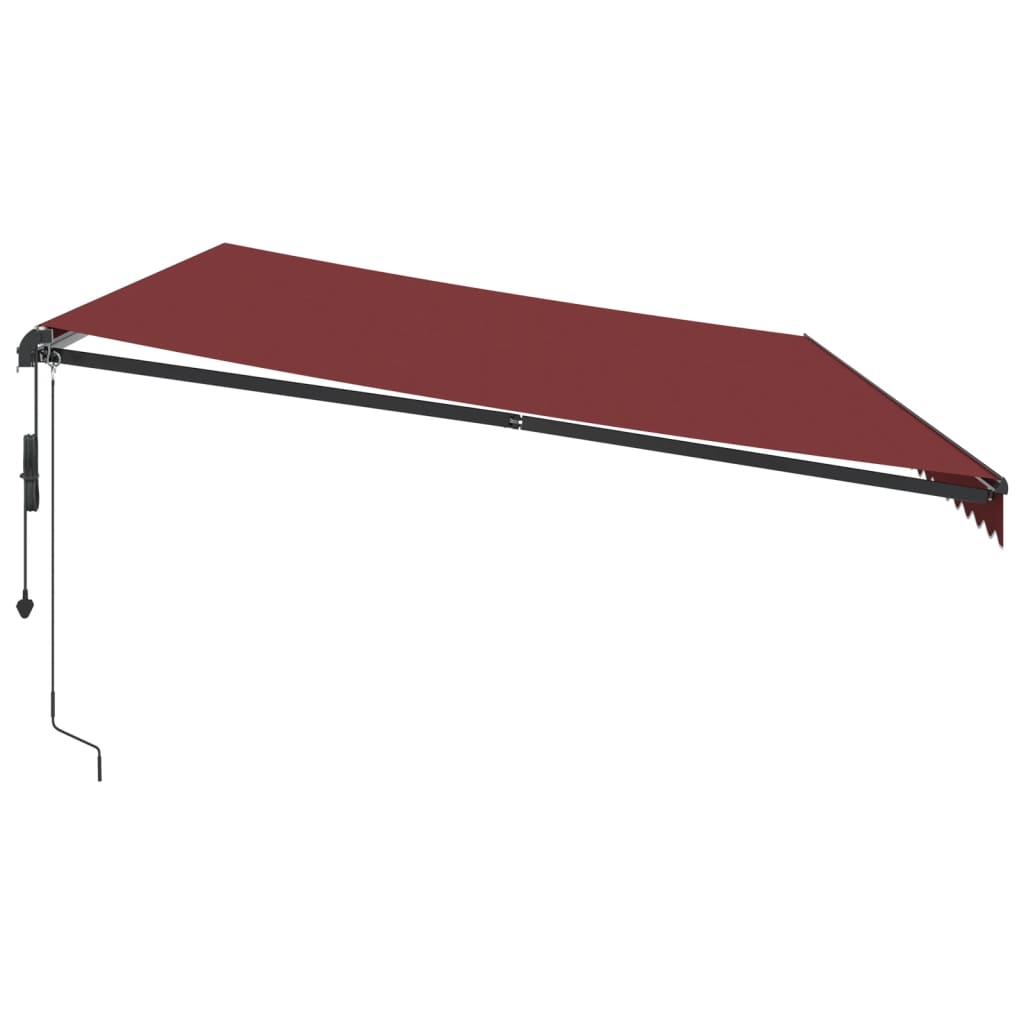 Toldo retrátil automático 600x300 cm bordô