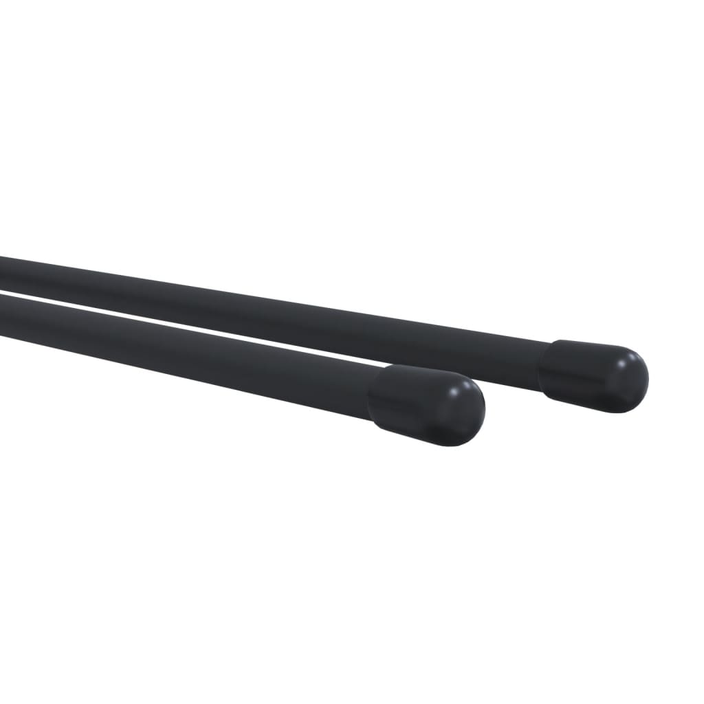 Suportes de parede p/ ferramentas de jardim 2 pcs aço preto