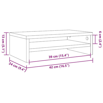 Suporte para monitor 42x24x13cm deriv. de madeira madeira velha