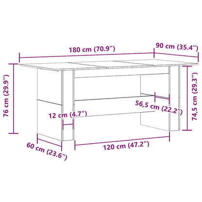 Mesa de jantar madeira antiga 180x90x76 cm madeira trabalhada