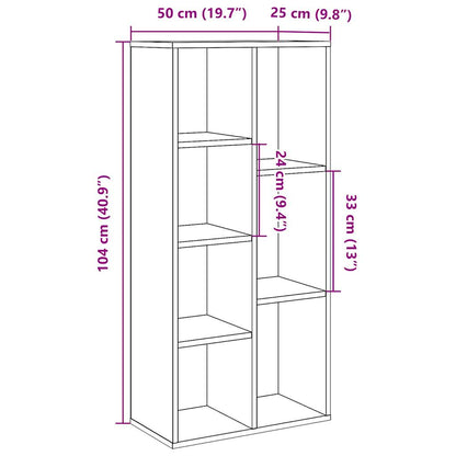 Estante 50x25x104 cm madeira velha