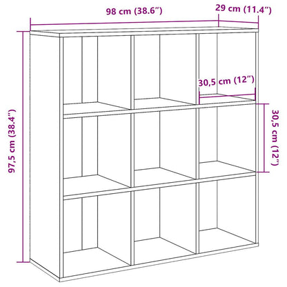 Estante 98x29x97,5 cm madeira velha