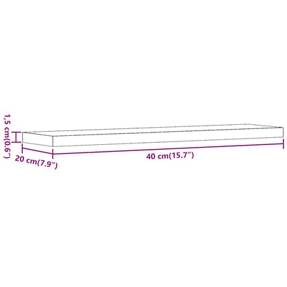 Prateleiras de parede 4 pcs derivados de madeira madeira velha